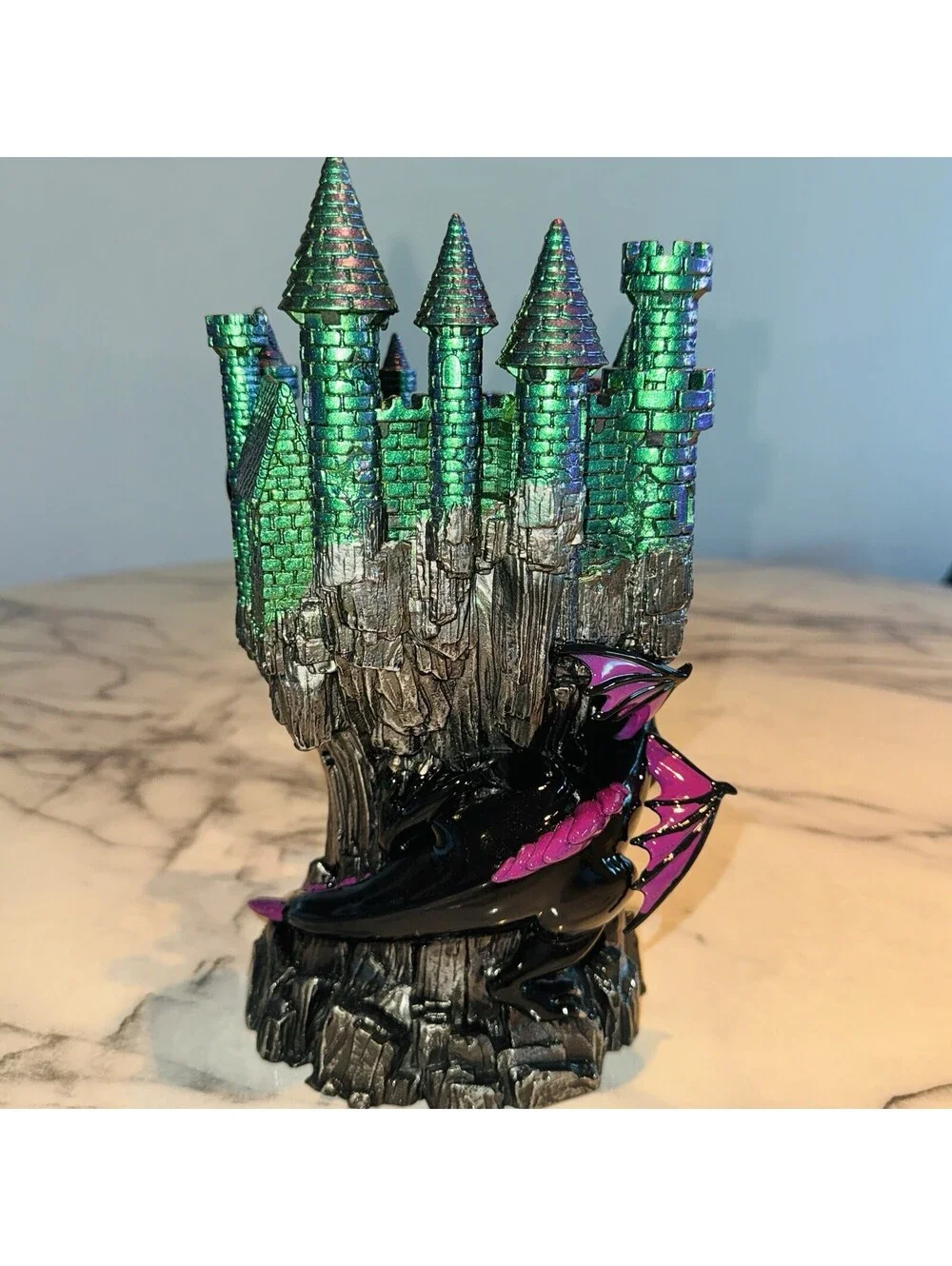 Maleficent Dragon Castle Disney Villains NEW Bath & Body Works Candle Holder